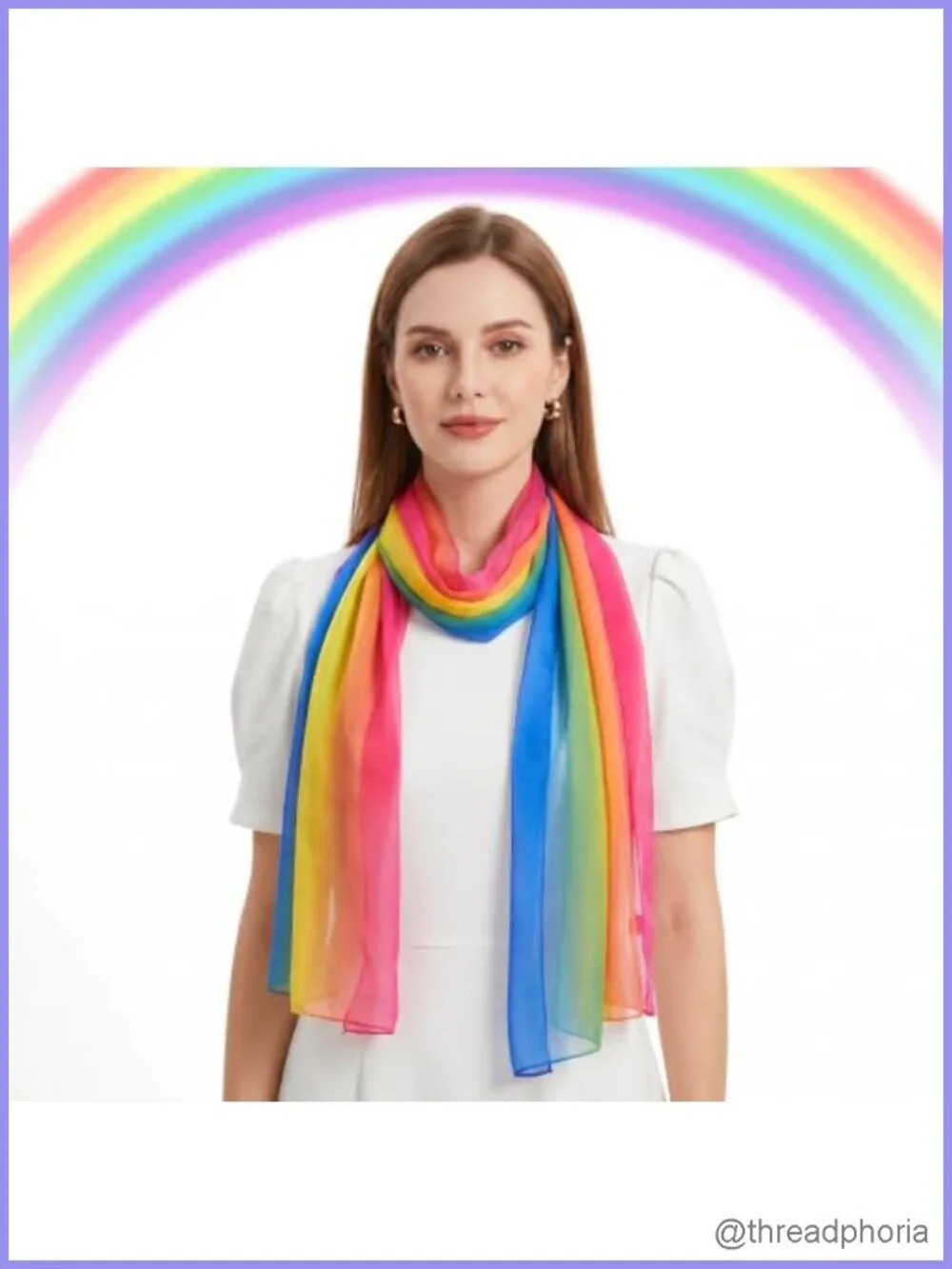 Soft Chiffon Lightweight Sheer Wrap Elegant Shawl Scarf